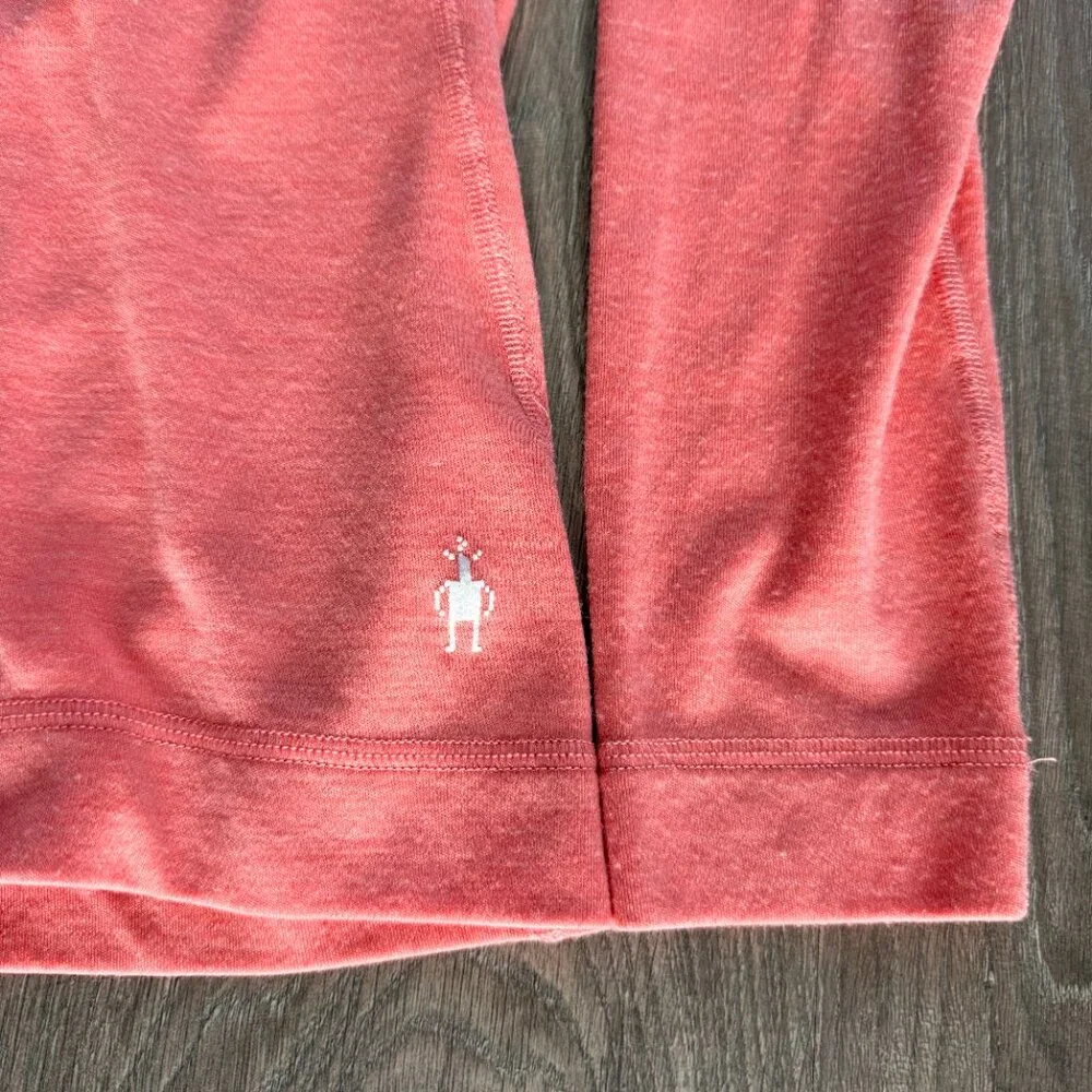 Smartwool Merino Base Layer 1/4 Zip - Orange / Size Large - Picture 3 of 10